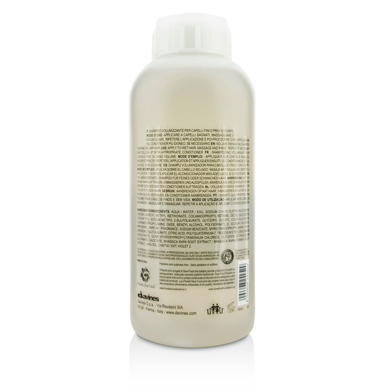 Davines Volu Volume Enhancing Shampoo (For Fine or Limp Hair)  1000ml/33.8oz