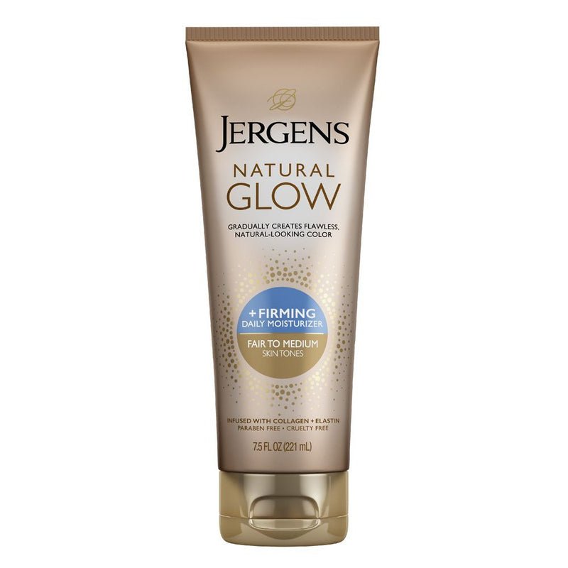 Jergens Natural Glow Skin Firming Moisturiser 221ml Fair To Medium