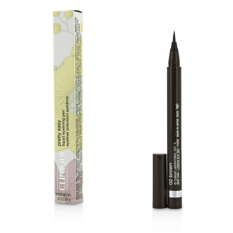 Clinique Pretty Easy Liquid Eyelining Pen - #02 Brown 