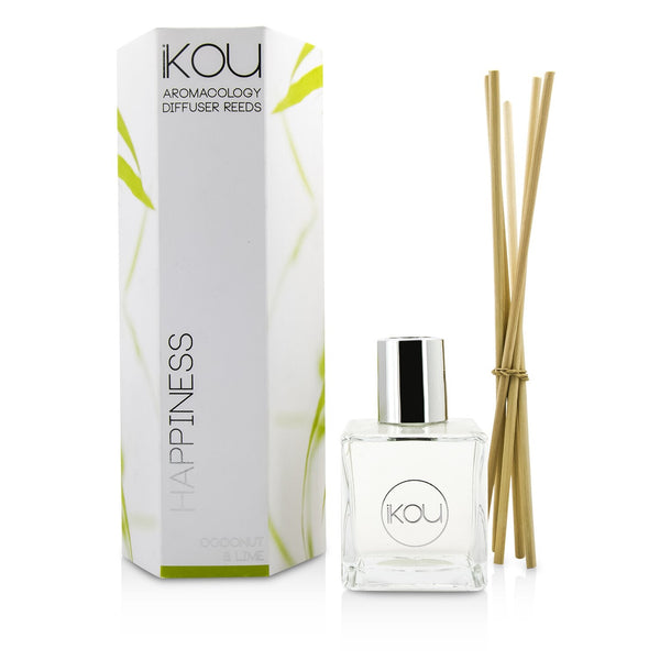 iKOU Aromacology Diffuser Reeds - Happiness (Coconut & Lime - 9 months supply) 