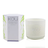 iKOU Eco-Luxury Aromacology Natural Wax Candle Glass - De-Stress (Lavender & Geranium) 