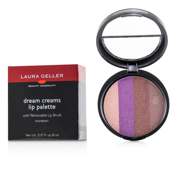 Laura Geller Dream Creams Lip Palette With Retractable Lip Brush - #Raspberry  8ml/0.27oz