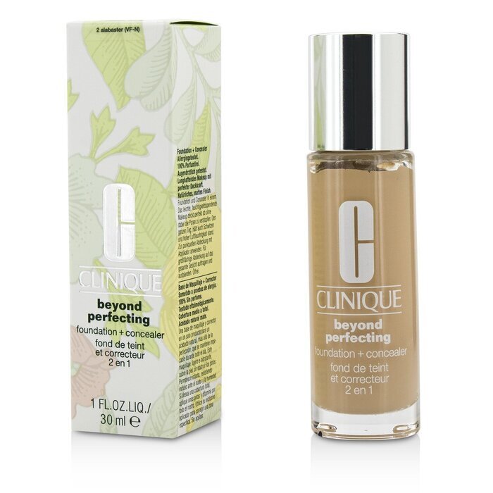 Clinique Beyond Perfecting Foundation & Concealer - # 02 Alabaster (VF-N) 30ml/1oz