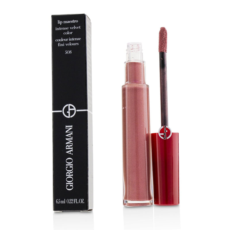 Giorgio Armani Lip Maestro Intense Velvet Color (Liquid Lipstick) - # 508 (Pearly Nude) 