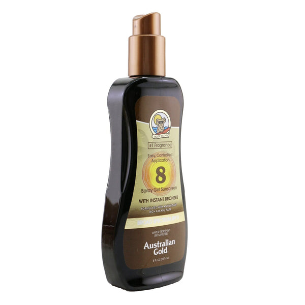Australian Gold Spray Gel Sunscreen SPF 8 with Instant Bronzer 