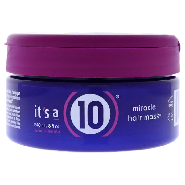 Its A 10 Miracle Hair Mask by Its A 10 for Unisex - 8 oz Hair Mask