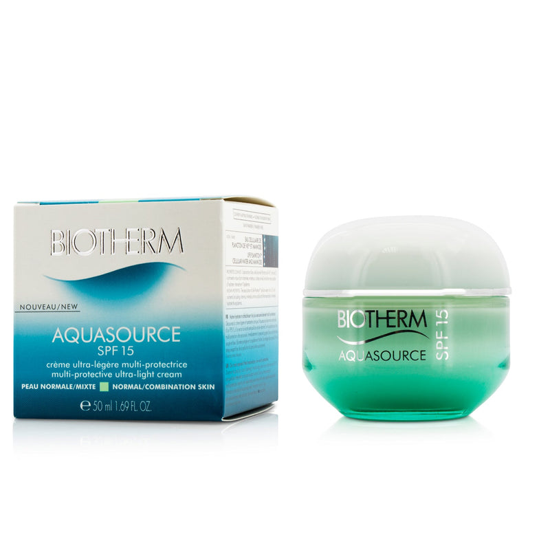 Biotherm Aquasource Multi-Protective Ultra-Light Cream SPF 15 - For Normal/Combination Skin 