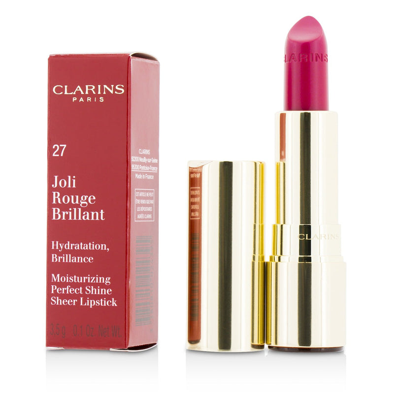 Clarins Joli Rouge Brillant (Moisturizing Perfect Shine Sheer Lipstick) - # 27 Hot Fuchsia 