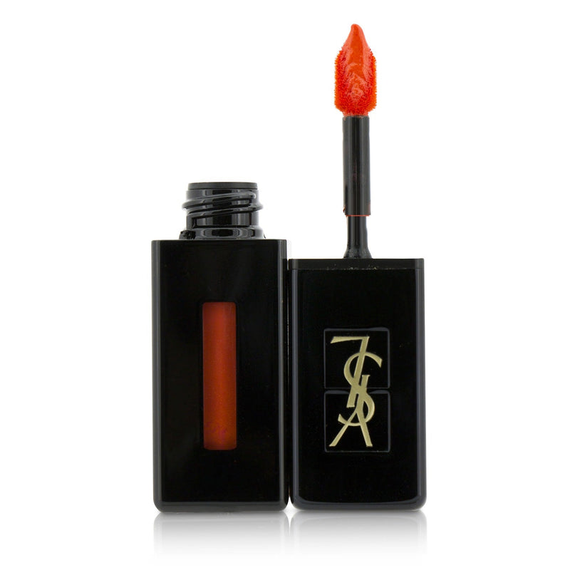 Yves Saint Laurent Rouge Pur Couture Vernis A Levres Vinyl Cream Creamy Stain - # 406 Orange Electro  5.5ml/0.18oz