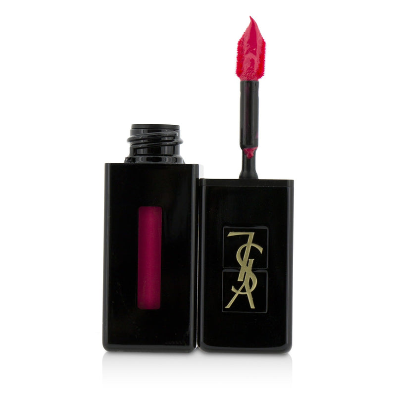 Yves Saint Laurent Rouge Pur Couture Vernis A Levres Vinyl Cream Creamy Stain - # 410 Fuchsia Live  5.5ml/0.18oz