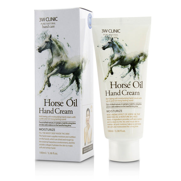 3W Clinic Hand Cream - Horse Oil  100ml/3.38oz