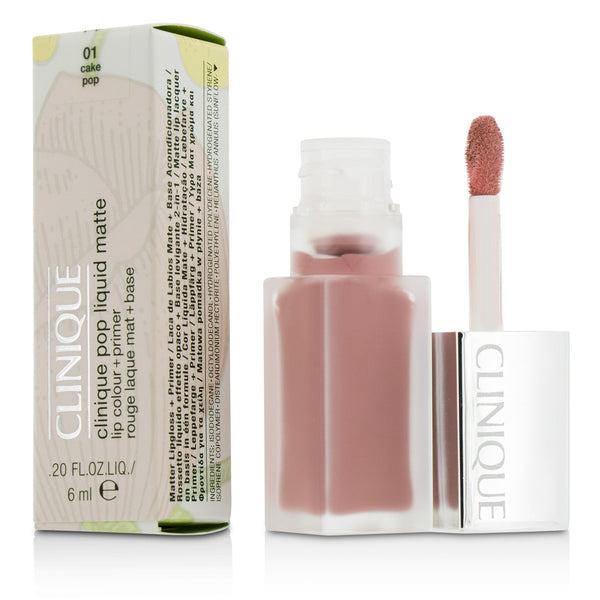 Clinique Pop Liquid Matte Lip Colour + Primer - # 01 Cake Pop 