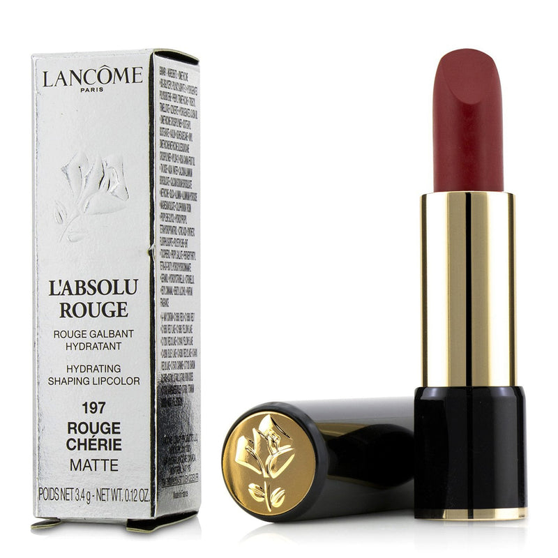 Lancome L' Absolu Rouge Hydrating Shaping Lipcolor - # 197 Rouge Cherie (Matte) 