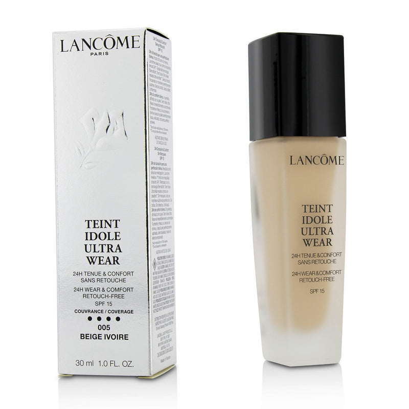 Lancome Teint Idole Ultra Wear 24H Wear & Comfort Foundation SPF 15 - # 005 Beige Ivoire  30ml/1oz