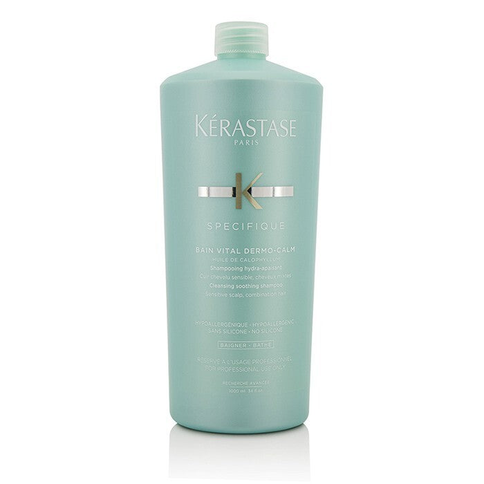 Kerastase Specifique Bain Vital Dermo-Calm Cleansing Soothing Shampoo (Sensitive Scalp, Combination Hair) 1000ml/34oz