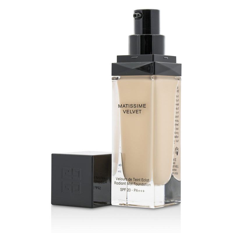 Givenchy Matissime Velvet Radiant Mat Fluid Foundation SPF 20 - #02 Mat Shell  30ml/1oz