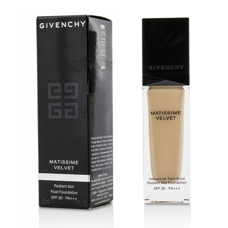 Givenchy Matissime Velvet Radiant Mat Fluid Foundation SPF 20 - #02 Mat Shell 