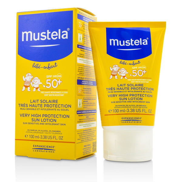 Mustela Very High Protection Sun Lotion SPF50+ - Sun Sensitive & Intolerant Skin 