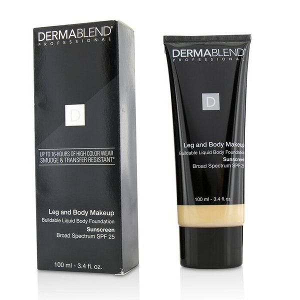 Dermablend Leg and Body Make Up Buildable Liquid Body Foundation Sunscreen Broad Spectrum SPF 25 - #Fair Nude 0N 100ml/3.4oz