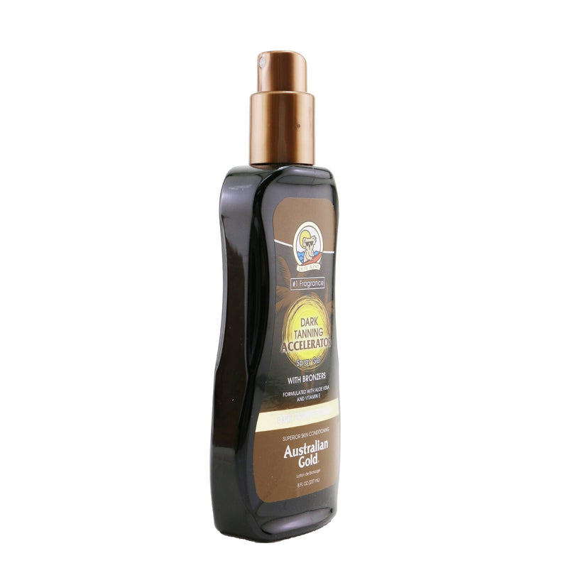 Australian Gold Dark Tanning Accelerator Spray Gel with Bronzers  237ml/8oz