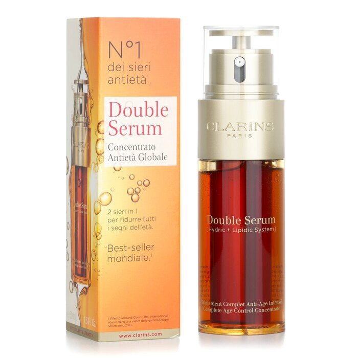 Clarins Double Serum (Hydric + Lipidic System) Complete Age Control Concentrate 50ml/1.6oz