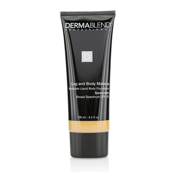 Dermablend Leg and Body Make Up Buildable Liquid Body Foundation Sunscreen Broad Spectrum SPF 25 - #Medium Natural 40N 100ml/3.4oz
