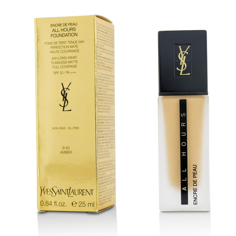 Yves Saint Laurent All Hours Foundation SPF 20 - # B60 Amber  25ml/0.84oz