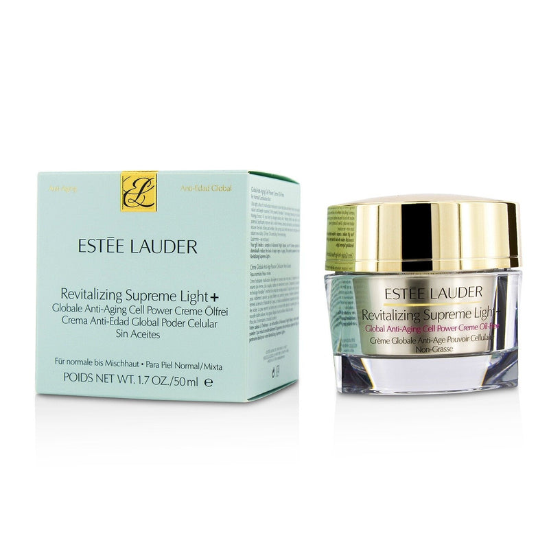 Estee Lauder Revitalizing Supreme Light + Global Anti-Aging Cell Power Creme Oil-Free - For Normal/ Combination Skin 