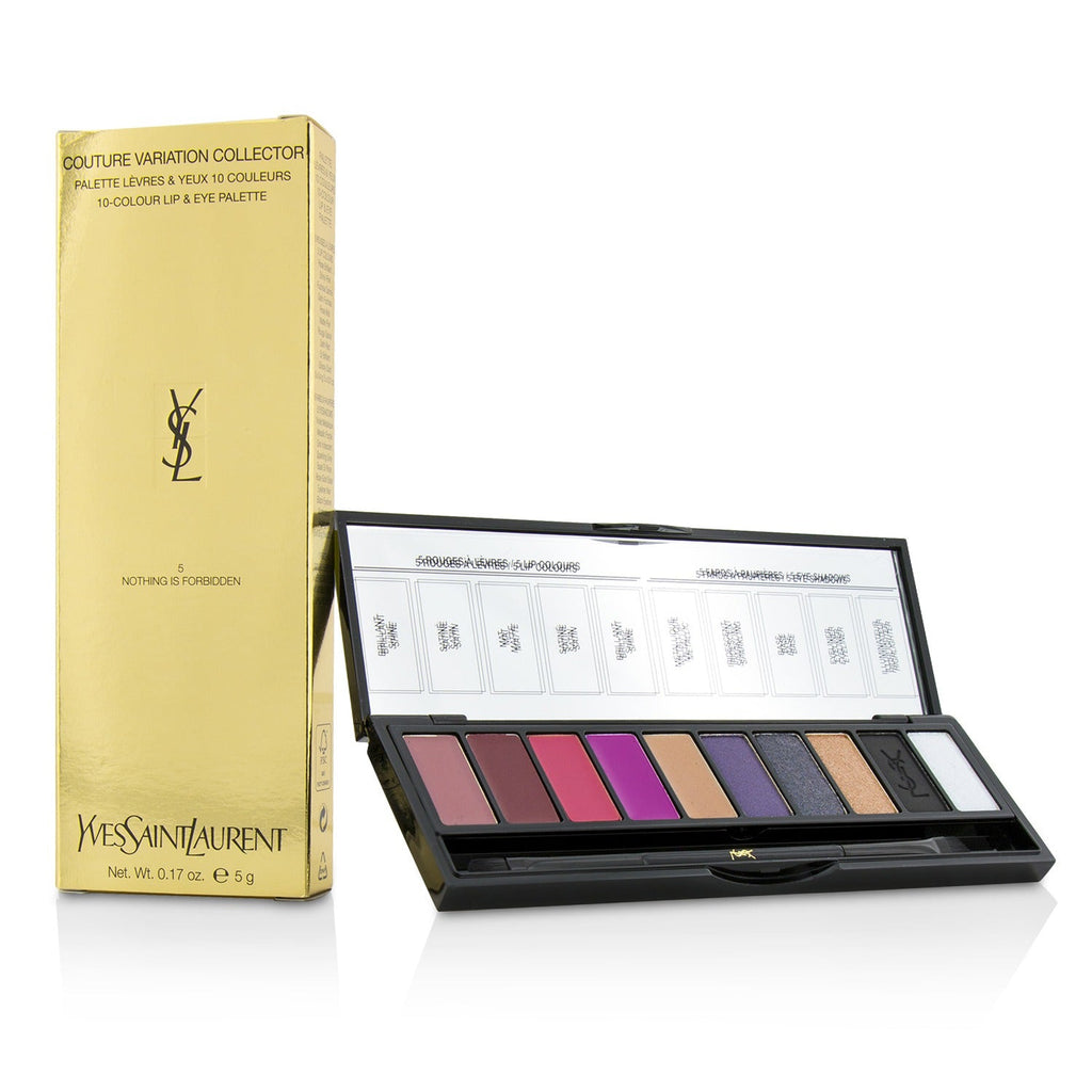 Yves Saint Laurent Couture Variation Collector 10 Colour Lip & Eye Palette  - # 5 Nothing Is Forbidden – Fresh Beauty Co. USA