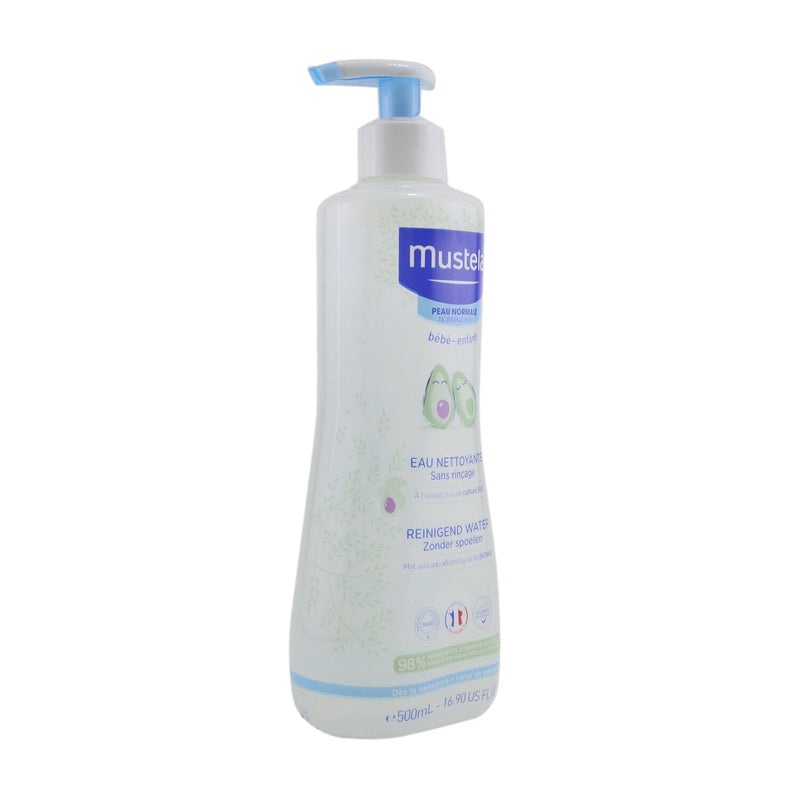 Mustela No Rinse Cleansing Water (Face & Diaper Area) - For Normal Skin  500ml/16.9oz