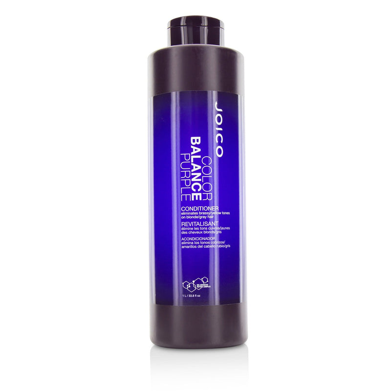 Joico Color Balance Purple Conditioner (Eliminates Brassy/Yellow Tones on Blonde/Gray Hair) 