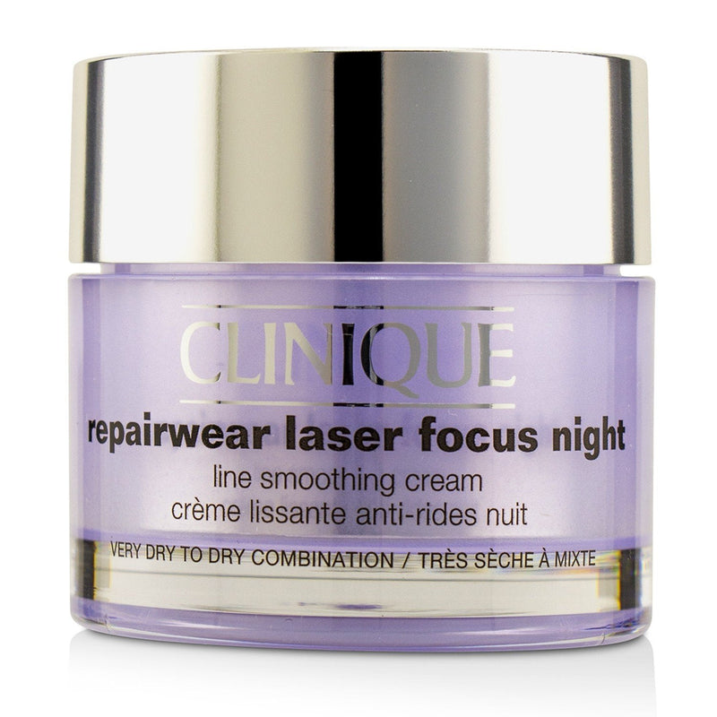 Clinique Repairwear Laser Focus Night Line Smoothing Cream - Very Dry To Dry Combination  50ml/1.7oz