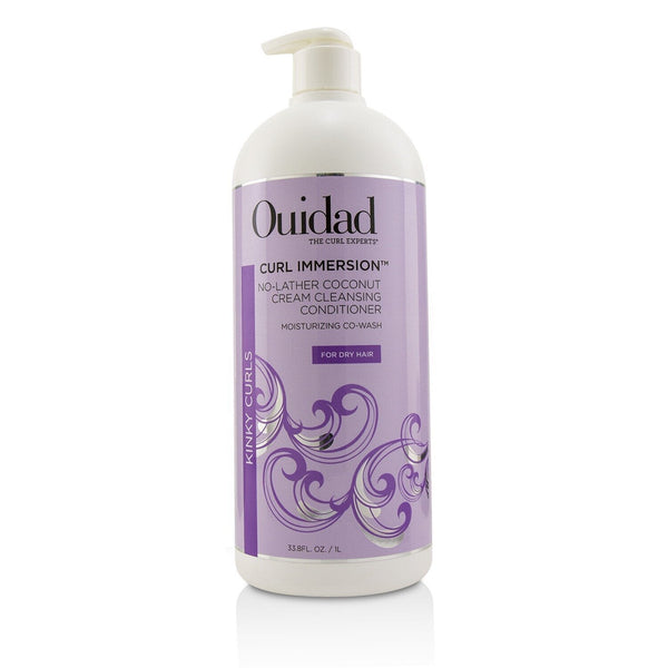 Ouidad Curl Immersion No-Lather Coconut Cream Cleansing Conditioner (Kinky Curls)  1000ml/33.8oz