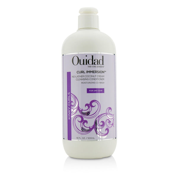 Ouidad Curl Immersion No-Lather Coconut Cream Cleansing Conditioner (Kinky Curls)  500ml/16oz