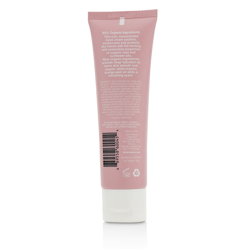 John Masters Organics Orange & Rose Hand Cream  54ml/1.9oz