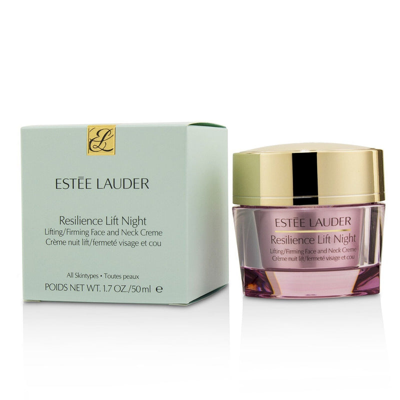 Estee Lauder Resilience Lift Night Lifting/ Firming Face & Neck Creme - For All Skin Types 