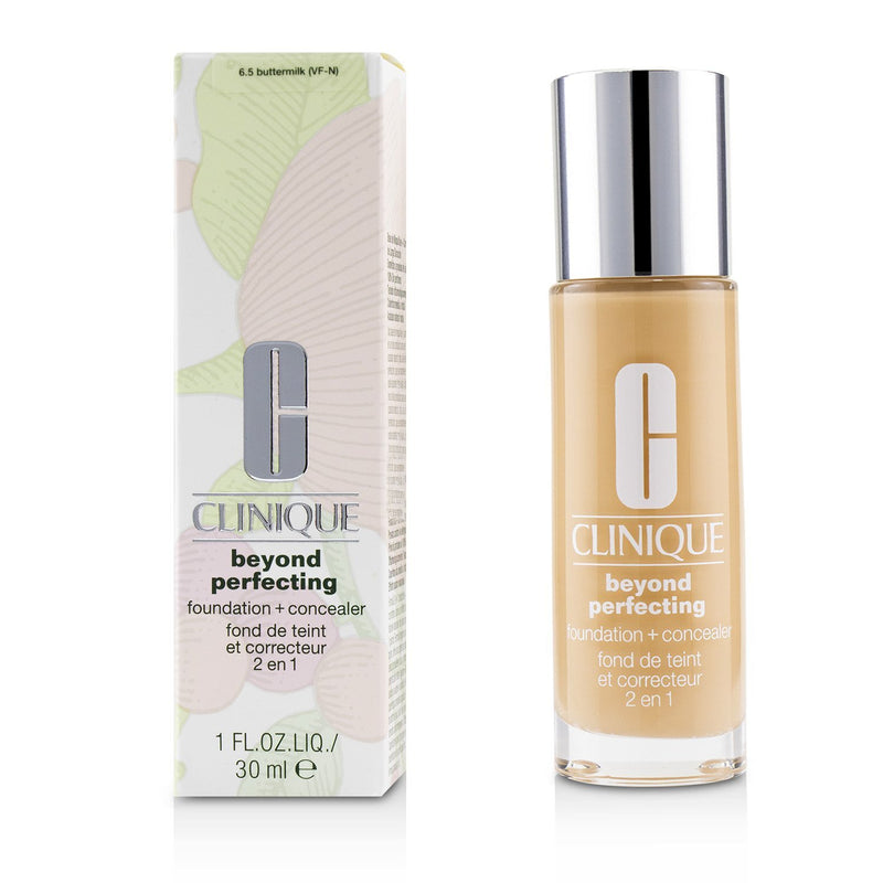 Clinique Beyond Perfecting Foundation & Concealer - # 6.5 Buttermilk (VF-N)  30ml/1oz