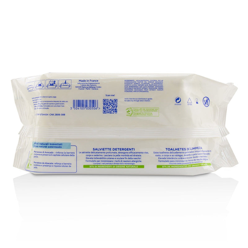 Mustela Cleansing Wipes - Delicately Fragranced (For Normal Skin) 