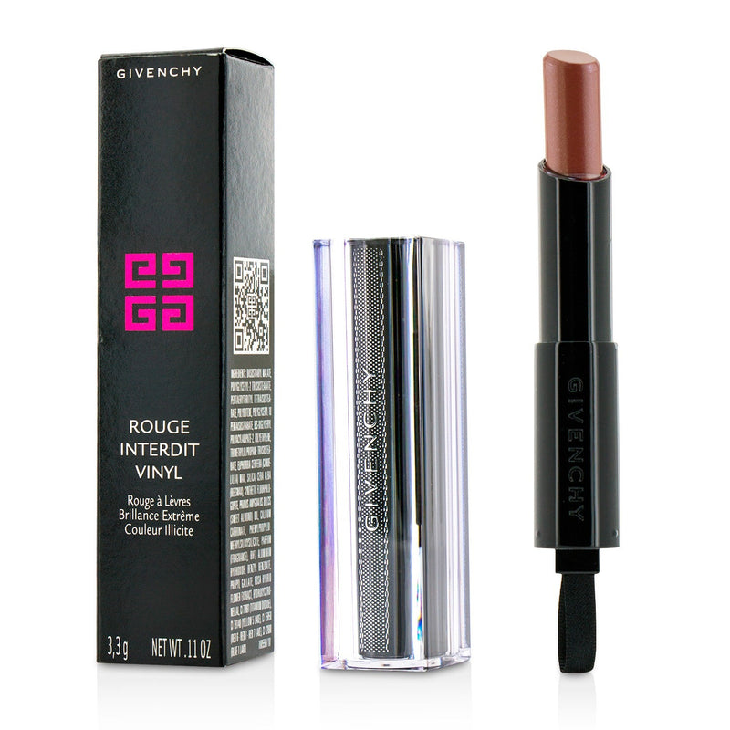 Givenchy Rouge Interdit Vinyl Extreme Shine Lipstick - # 11 Rouge Rebelle (Box Slightly Damaged)  3.3g/0.11oz