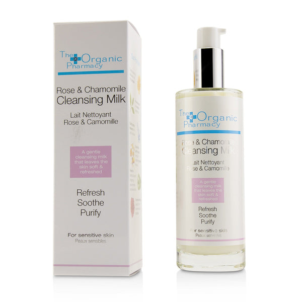 The Organic Pharmacy Rose & Chamomile Cleansing Milk - For Sensitive Skin 