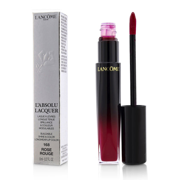 Lancome L'Absolu Lacquer Buildable Shine & Color Longwear Lip Color - # 168 Rose Rouge 