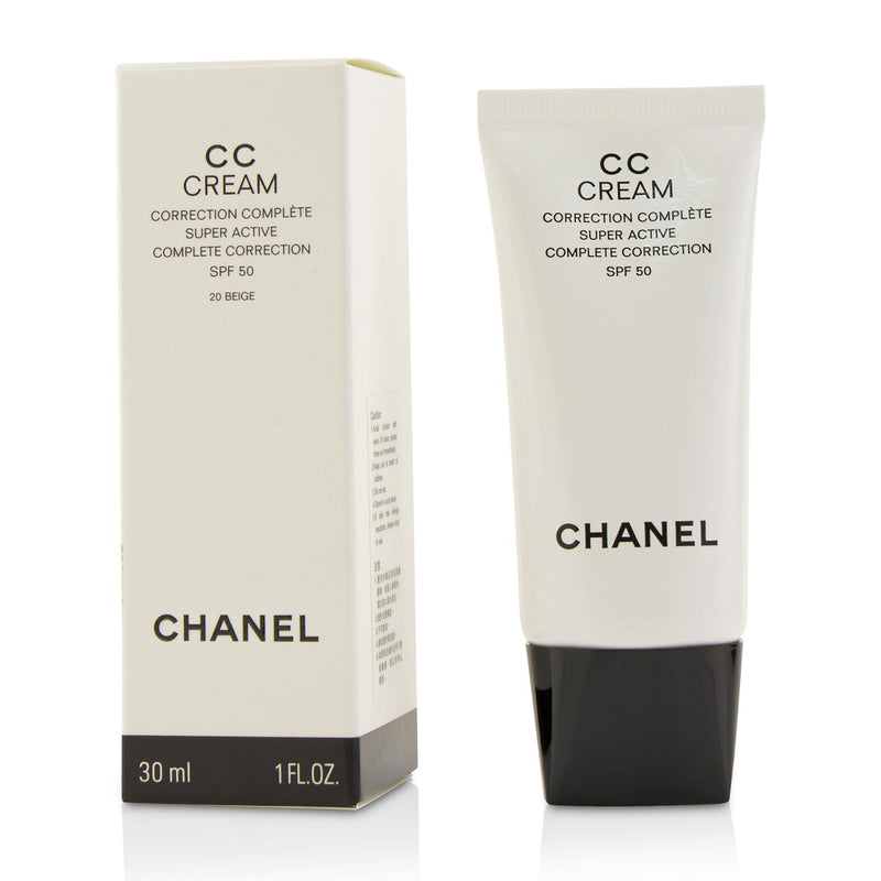 Chanel CC Cream Complete Correction SPF 50 - 20 Beige by Chanel for Women -  1 oz Makeup – Fresh Beauty Co. USA