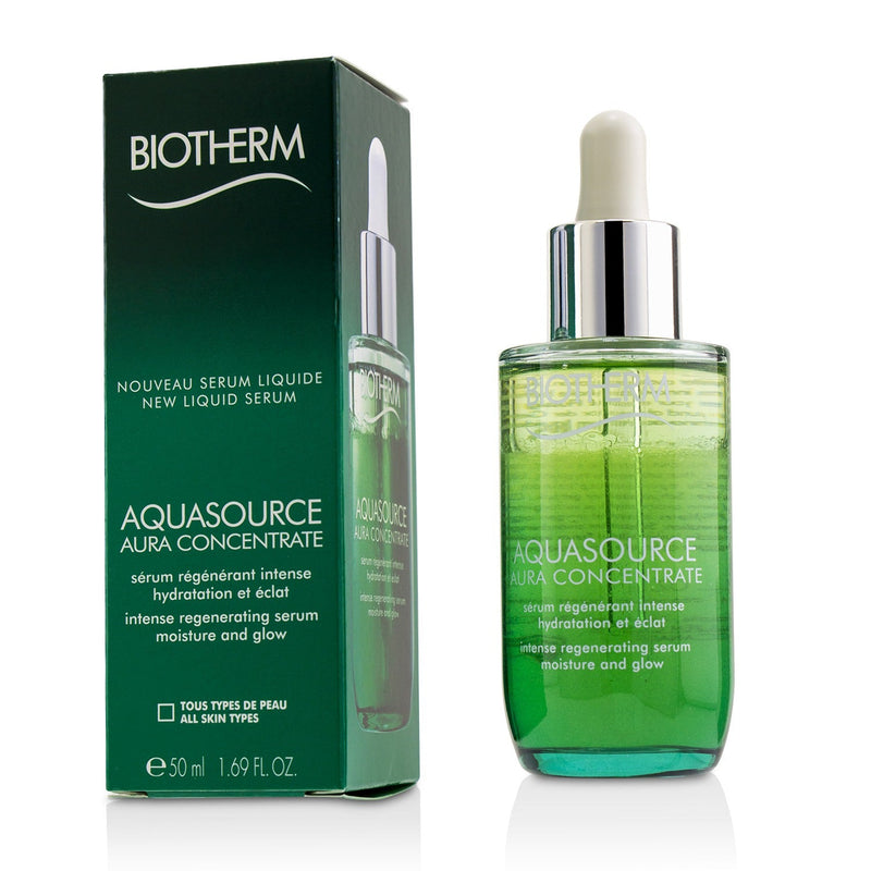 Biotherm Aquasource Aura Concentrate Intense Regenerating Serum - Suitable For Sensitive Skin 