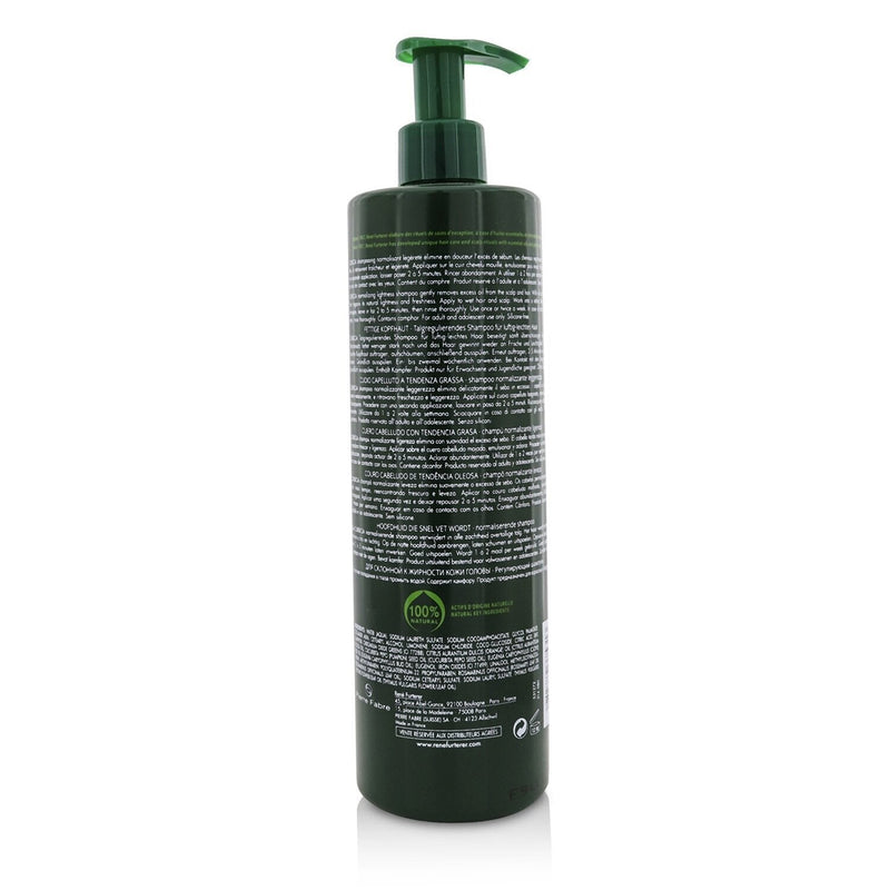 Rene Furterer Curbicia Purifying Ritual Normalizing Lightness Shampoo - Scalp Prone to Oiliness (Salon Product) 