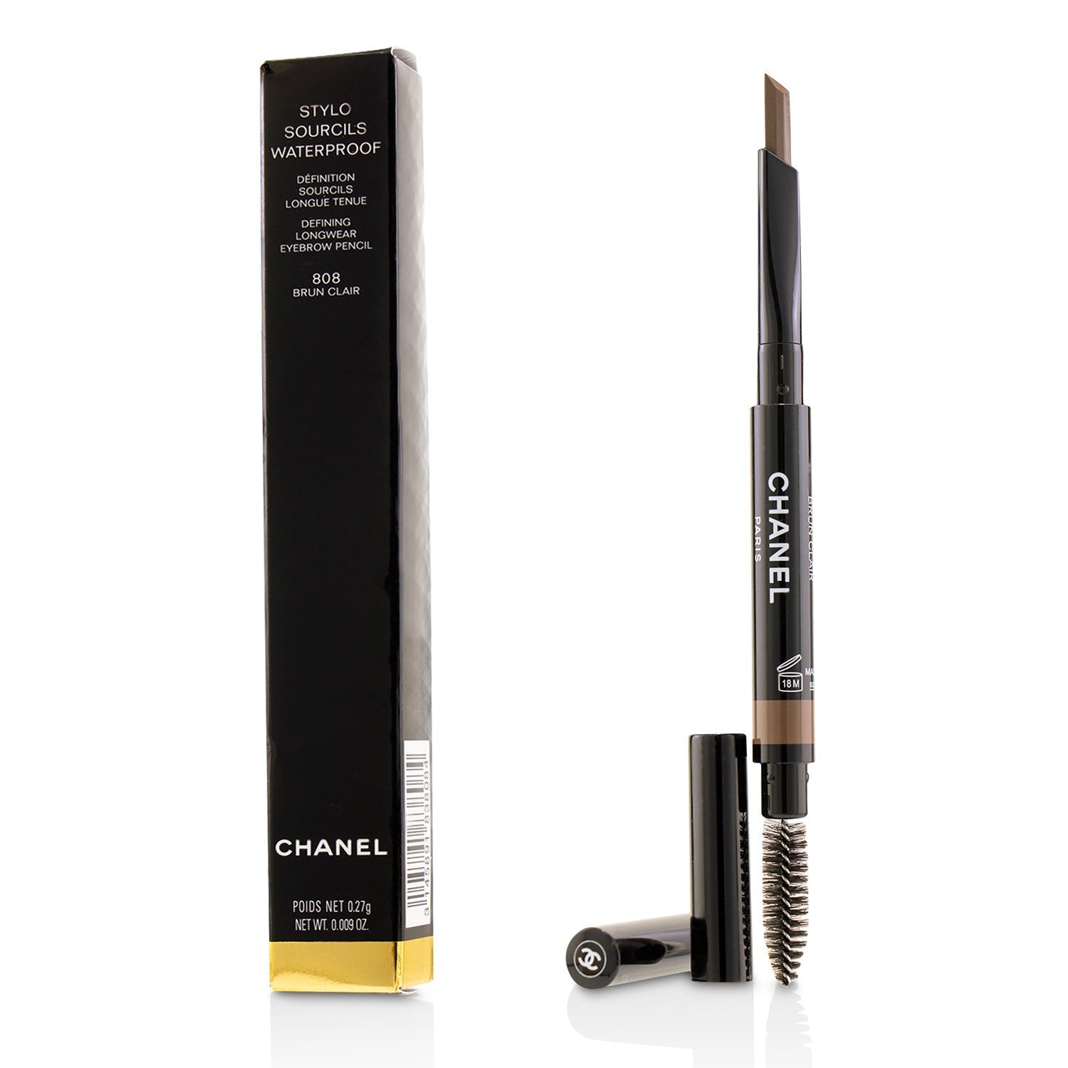 Eyebrow Pencil Stylo Sourcils Waterproof Chanel 808 - Brun Clair - 0.27 G
