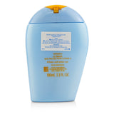 Shiseido Ultimate Sun Protection Lotion WetForce For Face & Body SPF 50+ - For Sensitive Skin & Children  100ml/3.3oz