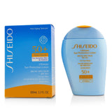 Shiseido Ultimate Sun Protection Lotion WetForce For Face & Body SPF 50+ - For Sensitive Skin & Children  100ml/3.3oz