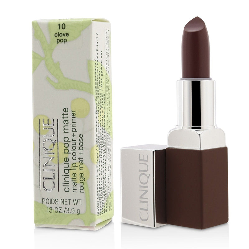 Clinique Pop Matte Lip Colour + Primer - # 10 Clove Pop 