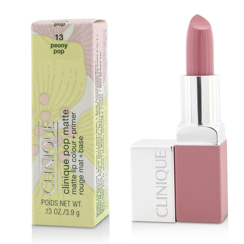 Clinique Pop Matte Lip Colour + Primer - # 13 Peony Pop 