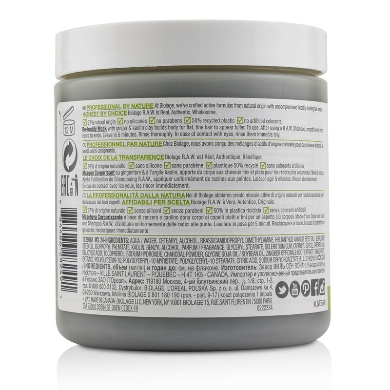 Matrix Biolage R.A.W. Re-Bodify Clay Mask (For Flat, Fine Hair) 